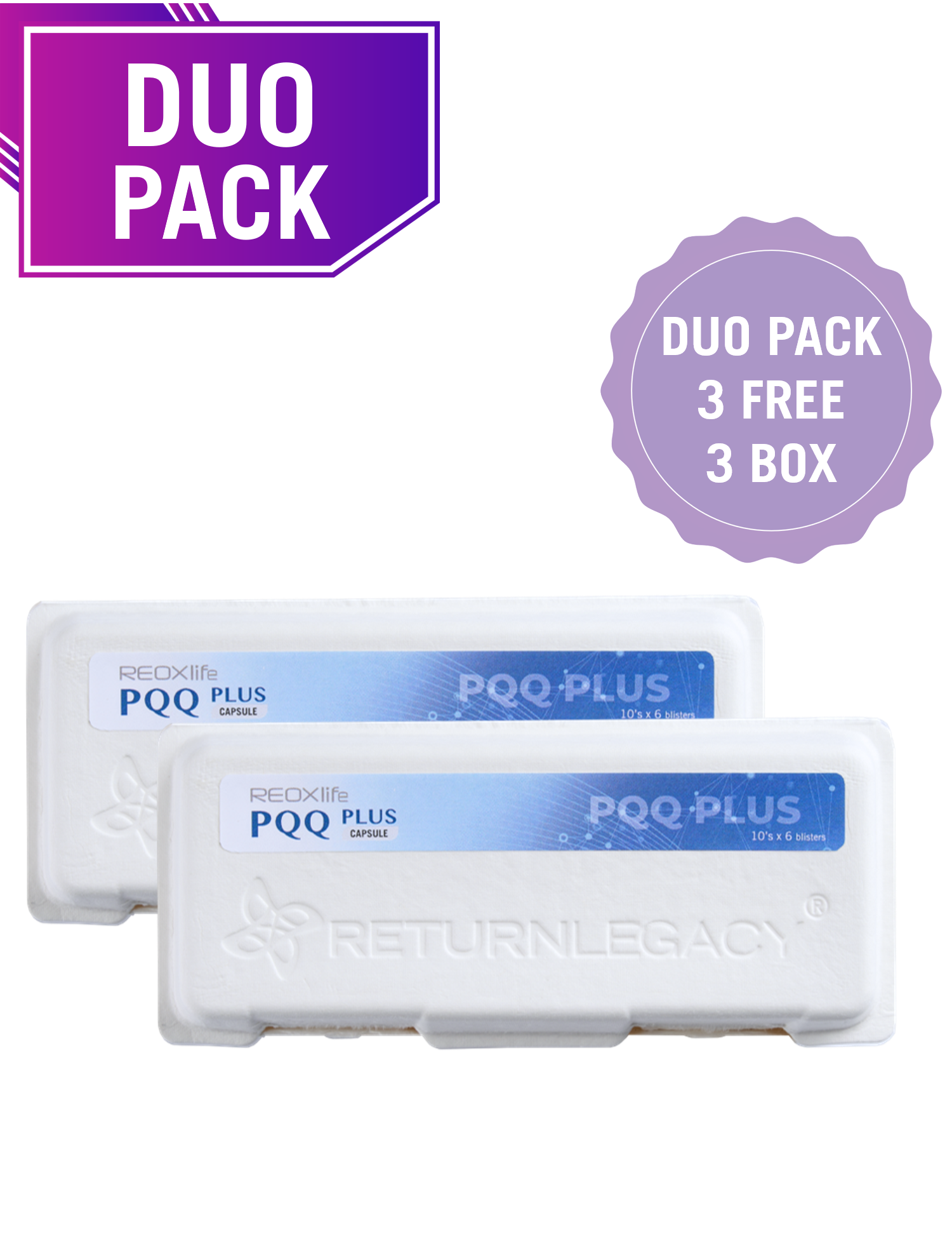 REOXlife PQQ PLUS (3 DUO PACK FREE 3 BOX)